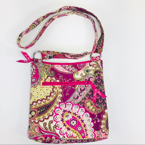 Vera Bradley Hipster Crossbody Very Berry Paisley - Picture 4 of 7